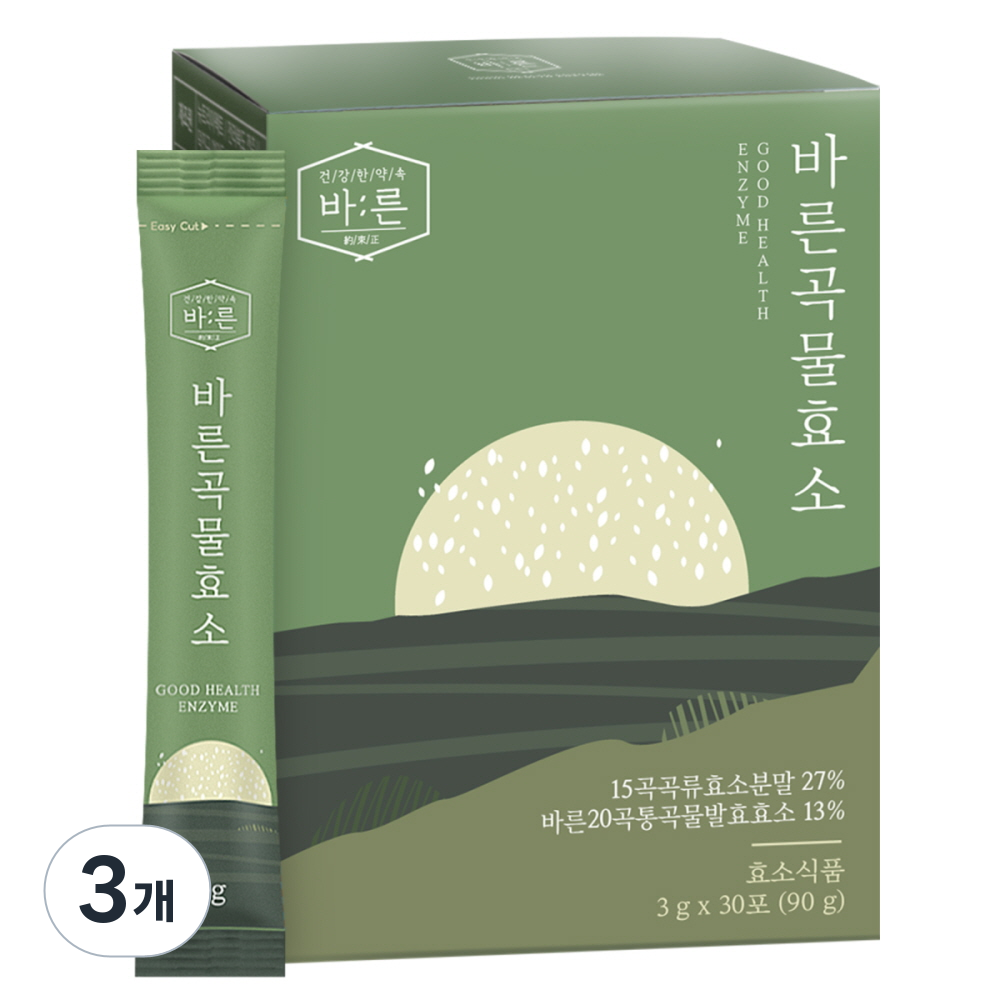 건강한약속 바른 곡물효소 누룽지맛, 90g, 3개 30,410원