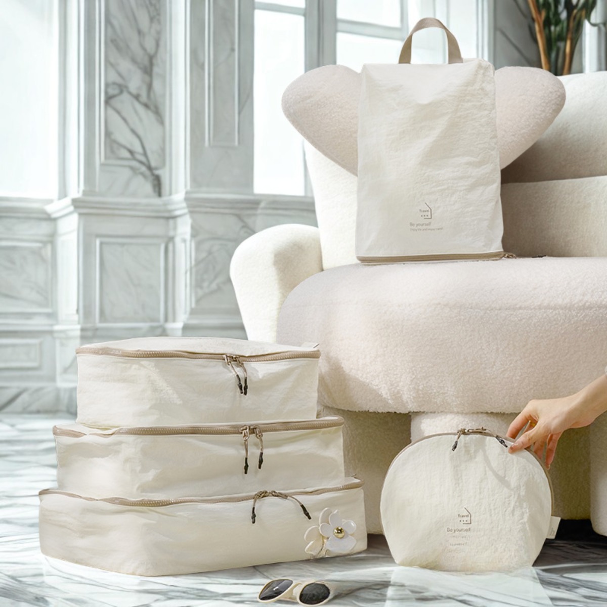 에콤 프리미엄 여행 수납 파우치 5종 세트-여행 파트너 39,900원