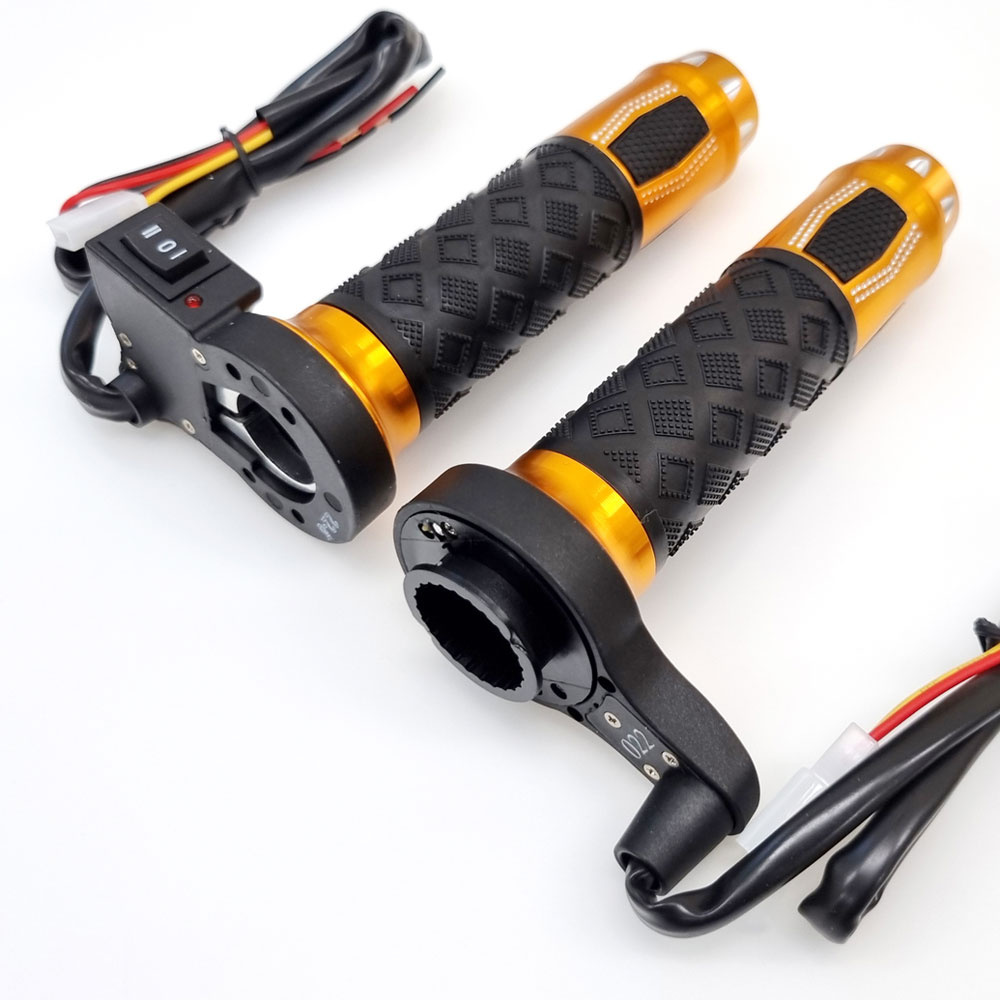 오토바이 컬러 열선그립 히팅 핸들 2단 온도조절 바이크 방한용품 범용 22mm, 1세트, 골드 17,900원