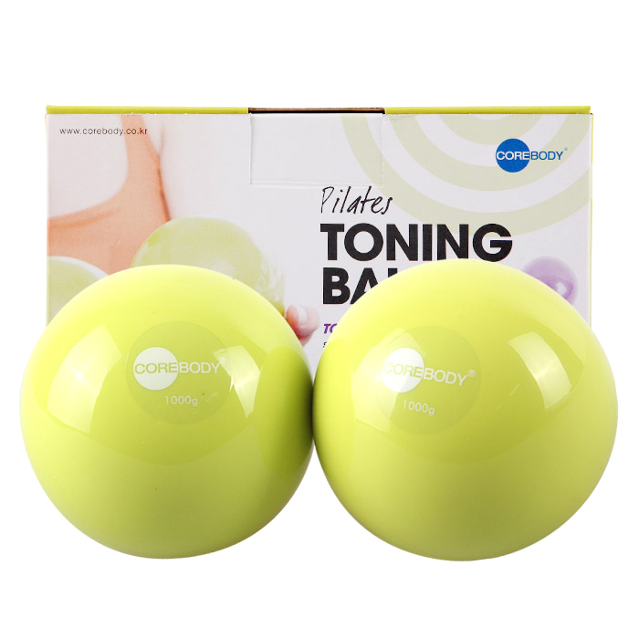 코어바디 필라테스 토닝볼, 라임, 1kg, 2개 22,240원