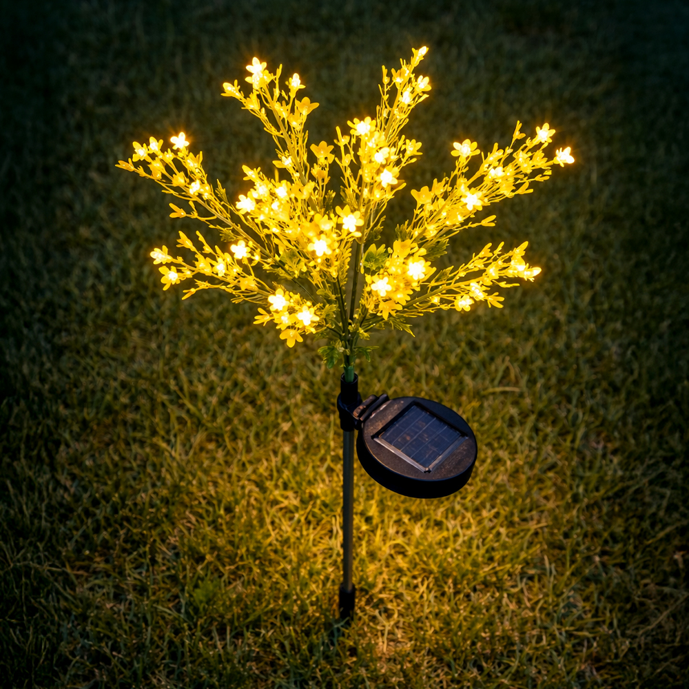 루아즈 LED 야외 정원등 노란 꽃 태양광조명, 혼합색상 10,820원