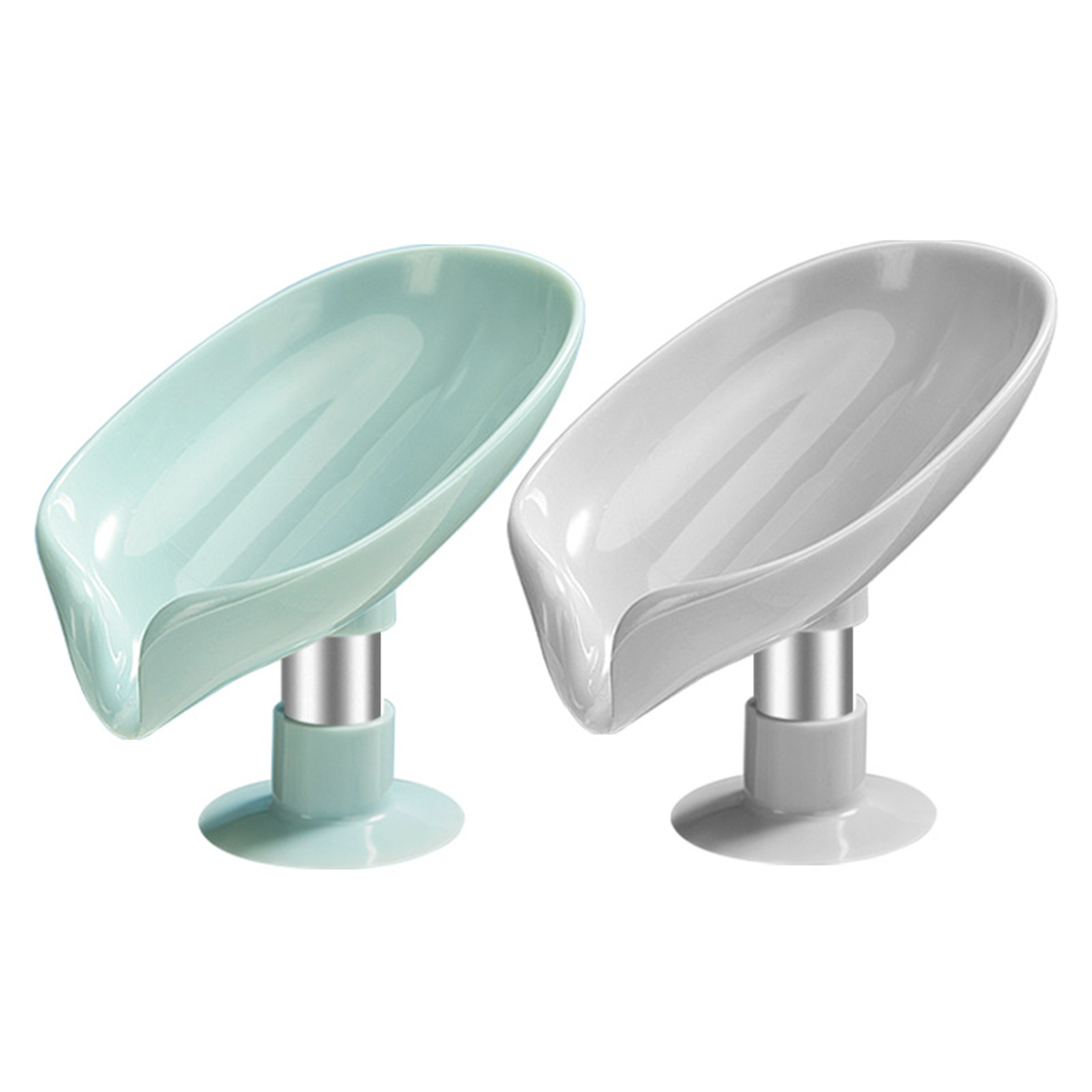 1+1 나뭇잎 비누받침 비누 거치대 홀더 욕실 비누대, 그레이+블루, 1개 4,150원