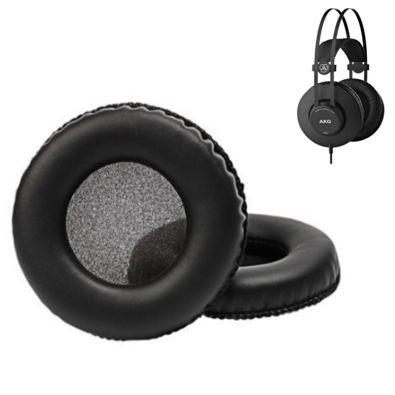 AKG K52 K72 K240 쿠션 이어패드 가죽 주름 두꺼운, 홀로우 블랙 레더, 1개 9,900원