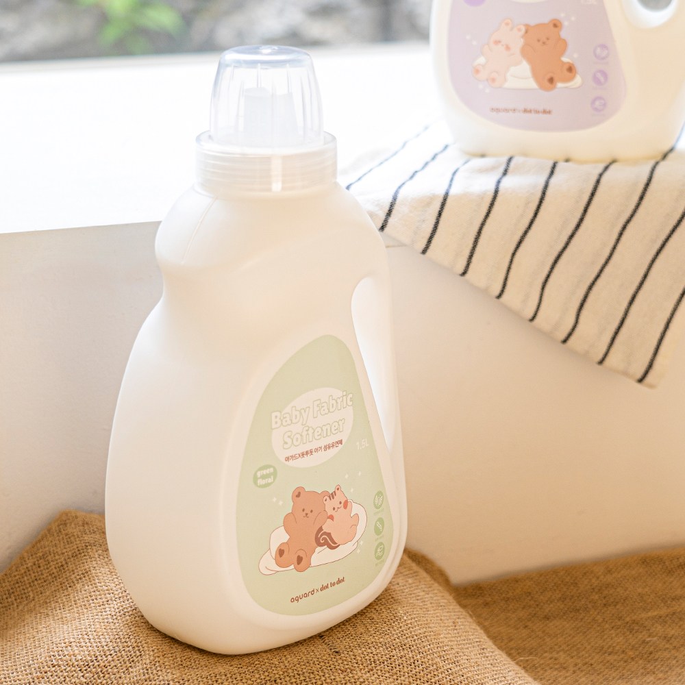 아가드X돗투돗 아기 섬유유연제 1500ml 유아 고농축 세탁 섬유유연제 약산성 대용량, 1개, 1.5L 9,900원