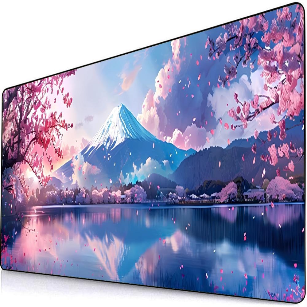 벚꽃 풍경 XXL 대형 마우스패드 900x400x3mm 고해상도 인쇄 미끄럼 방지 14,880원