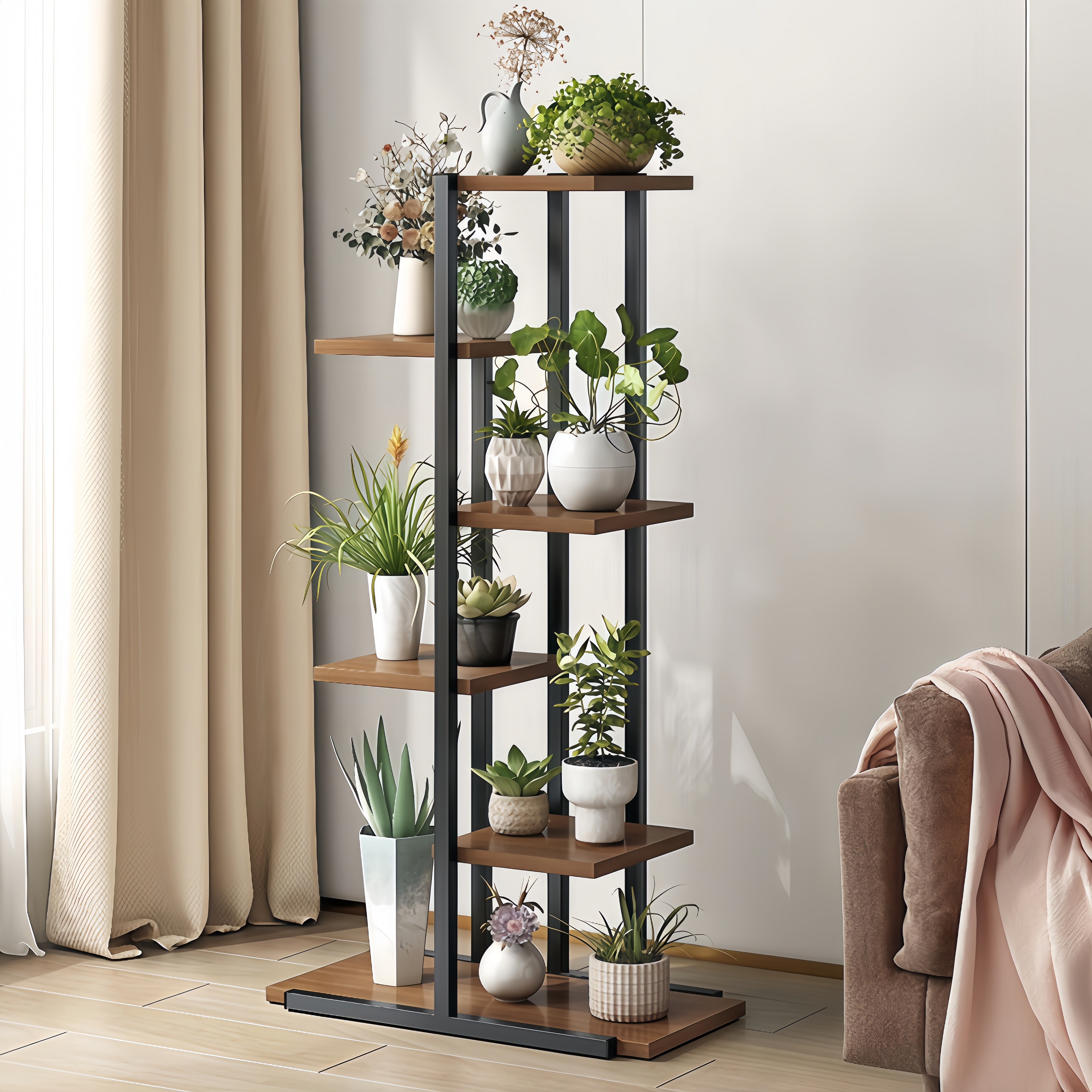 디원리빙 프리미엄 철제 프레임 슬림 화분선반대 거실 화분정리대 28,800원