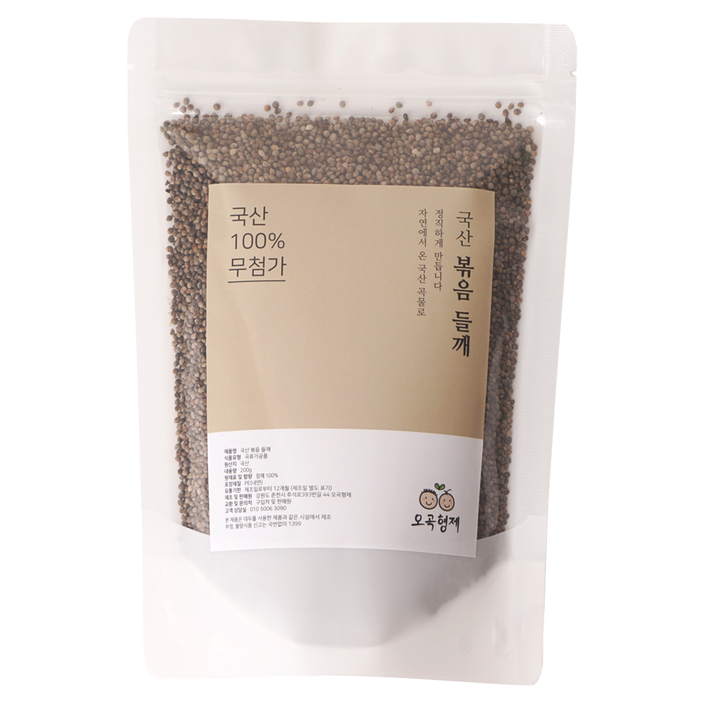 오곡형제 국산 햇 볶음들깨 200g 저온로스팅으로 볶은들깨 통들깨, 1개, 200g 11,900원