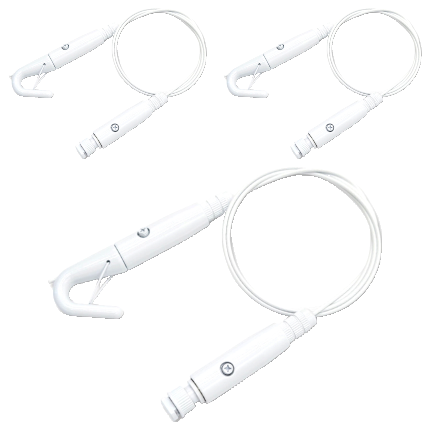 타공판닷컴 천장 레일용 와이어 액자걸이 원터치, 화이트, 3개 17,760원