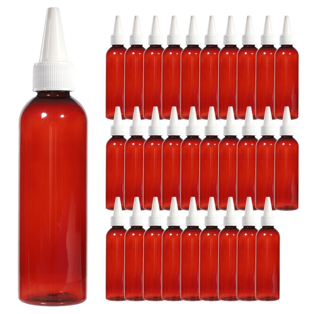 화이트 뾰족캡 브라운 200ml 30개 플라스틱 화장품용기 공병 소분병 여행, 30개 12,100원