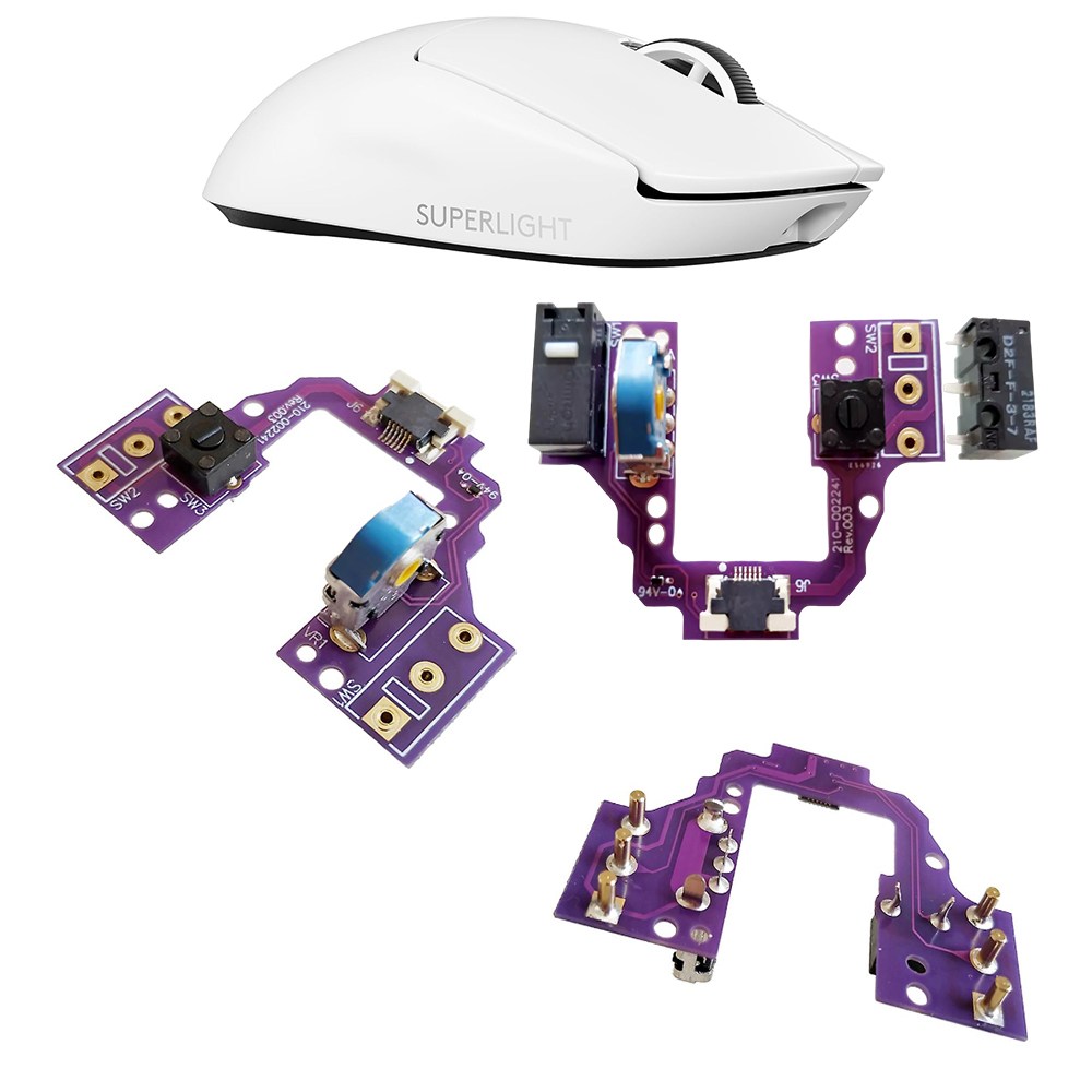 로지텍 지슈라1 마우스 핫스왑 기판 / 핫스왑 소켓 더블클릭 수리 TTC방진 골드 인코더-7200만회 납땜X 스위치를 내맘대로뺏다꼇다~ GPX1 8,500원