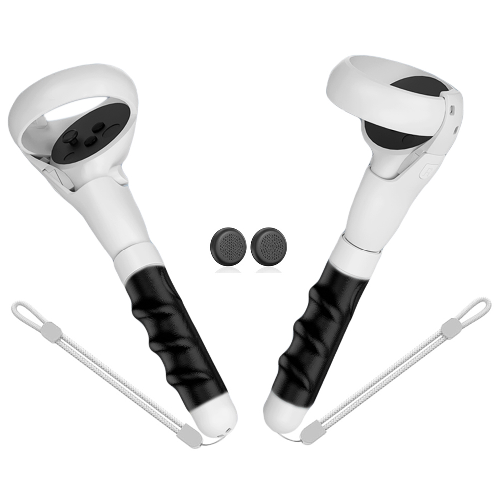 메타 퀘스트 2/3/3S 컨트롤러 그립 VR 게임 액세서리를 위한 확장된 손잡이 스틱을 가진 2-IN-1 확장된 긴 팔&손잡이 부속품과 호환 30,880원