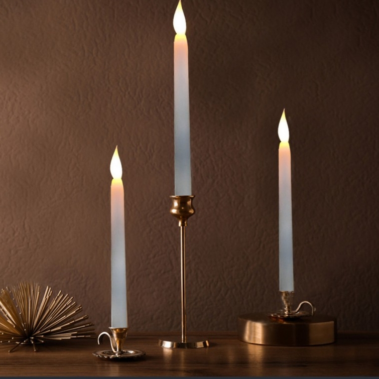 LED캔들 1+1+1 촛불 무드 인테리어소품 브라이덜샤워소품 건전지초 [W108], 화이트3개 16,200원