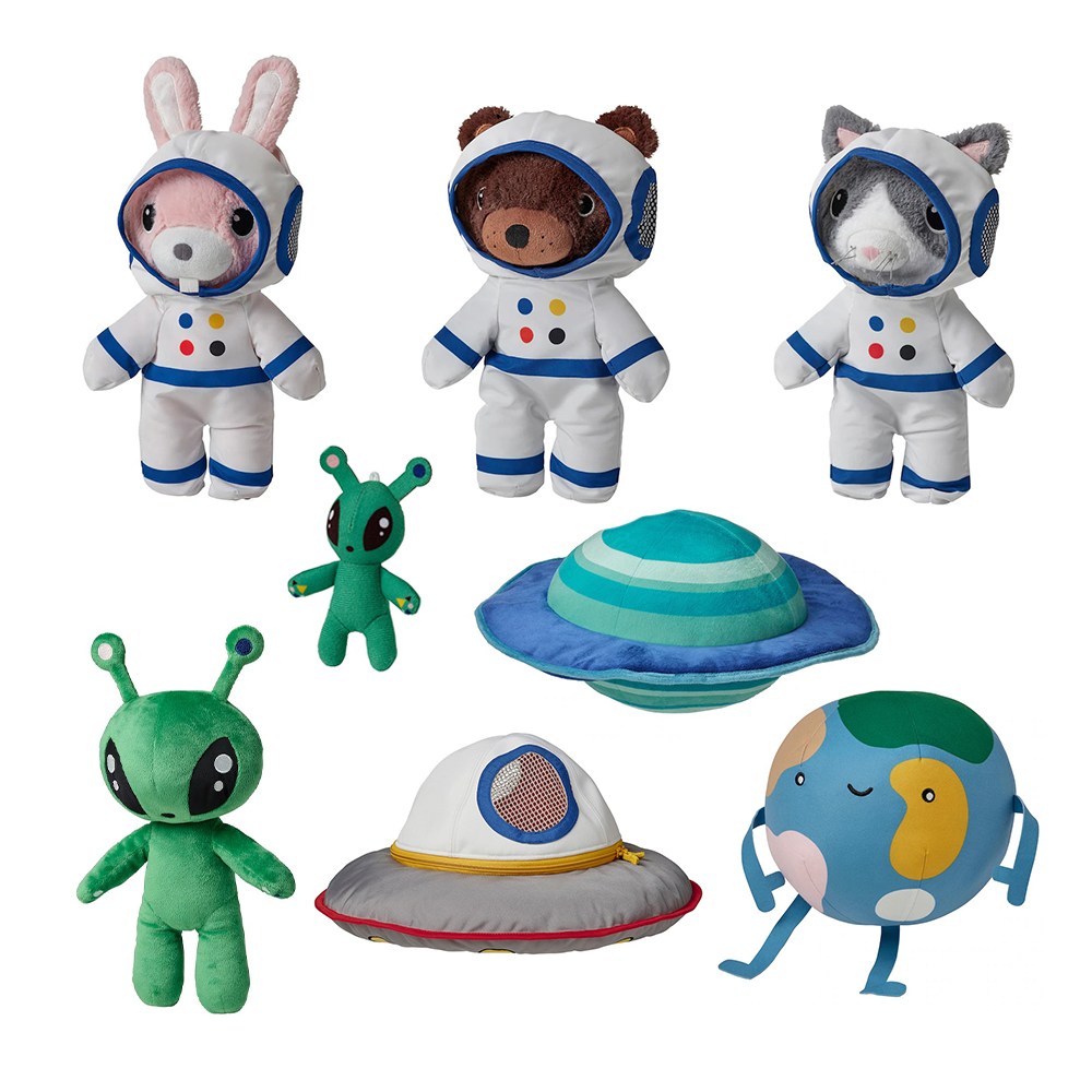 이케아 아프톤스파르브 인형 우주 토끼 곰 고양이 외계인 6,900원