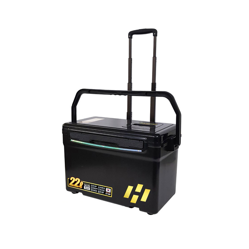 해동 카리스마 캐리 쿨러 22L 낚시아이스박스, 블랙 216,000원