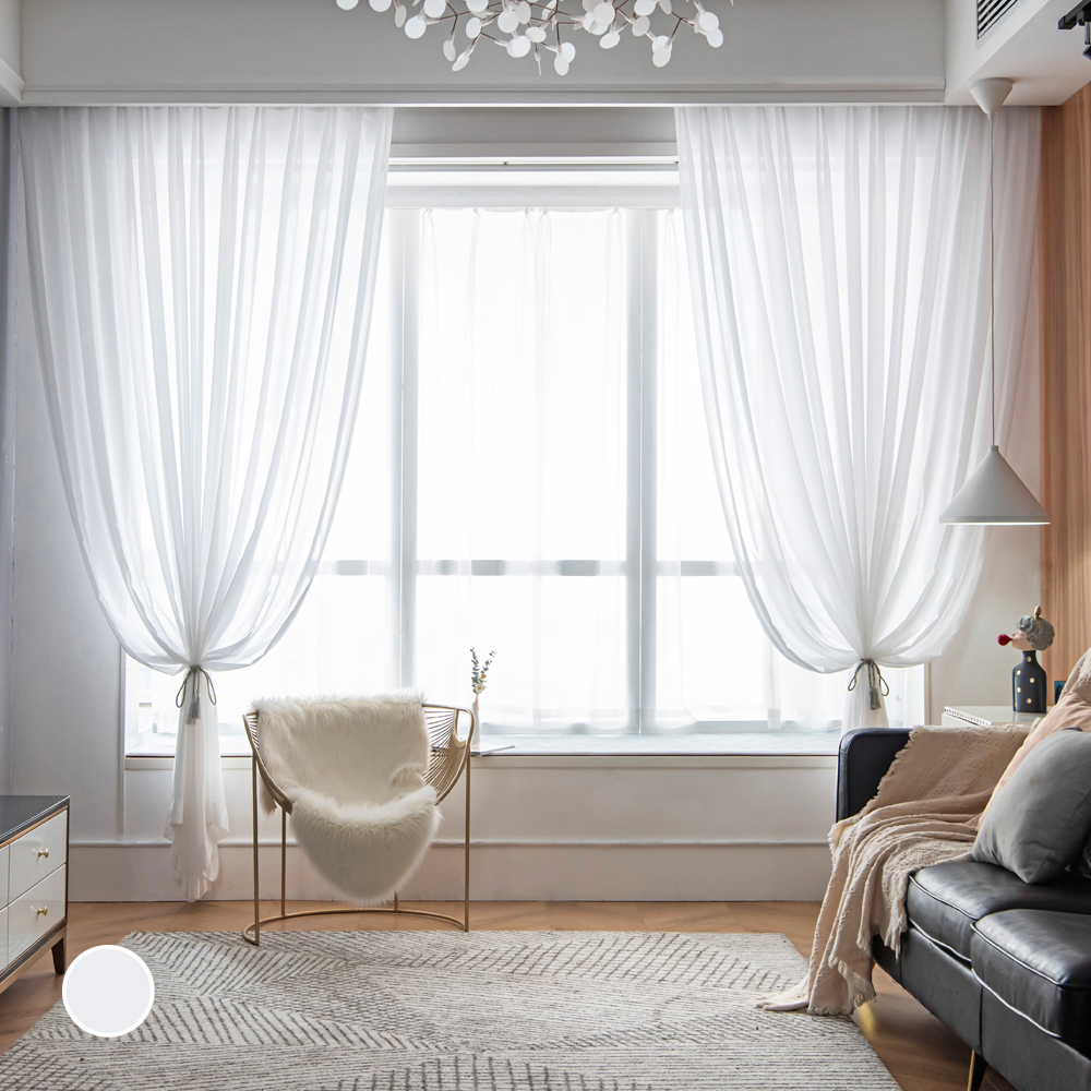 홈앤창 2배 나비주름 쉬폰 커튼 2p 59,900원