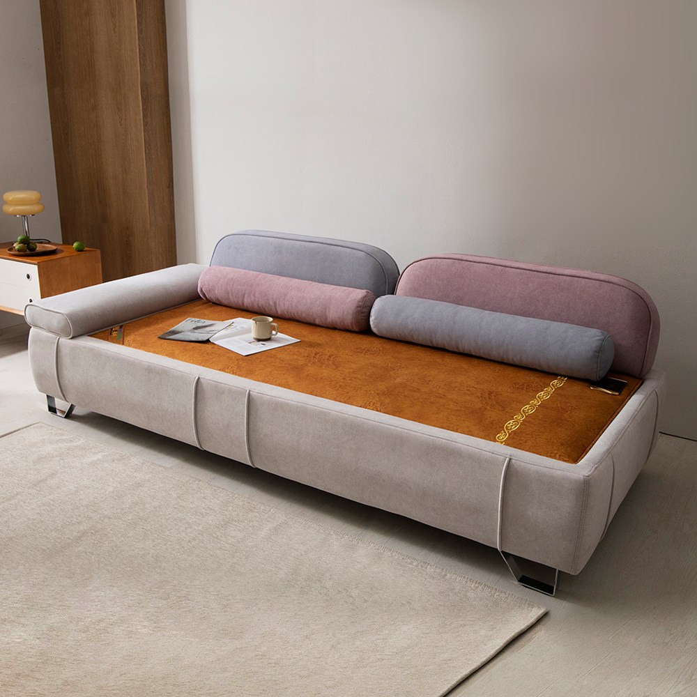 세계로가구 수국 황토볼 참숯 조야 온열 온돌 흙소파 3인용 쇼파, 현재가 700,000원