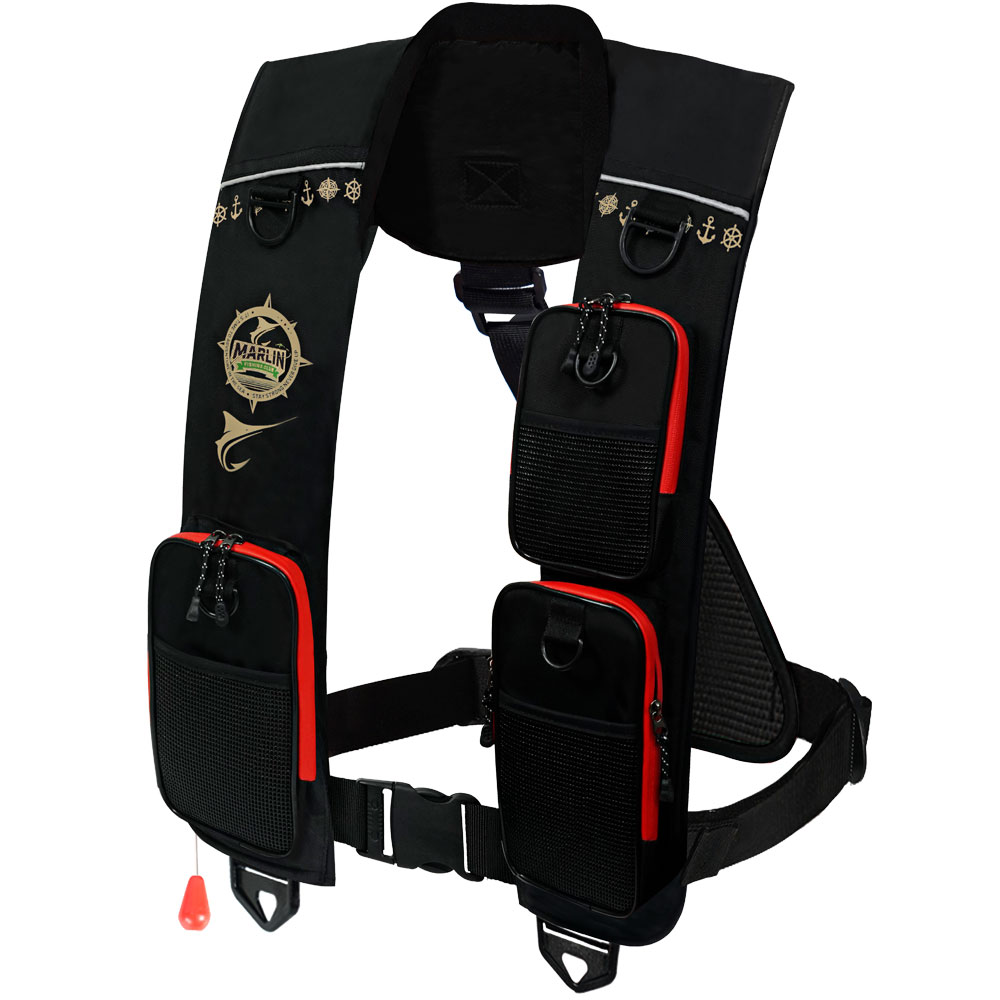 블랙마린 쓰리포켓 자동팽창식 구명조끼 92,000원