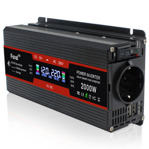 루앤 차량용 LCD 인버터 유사계단파 2000W 220V 60hz 한국형 KC인증, 1개 79,000원