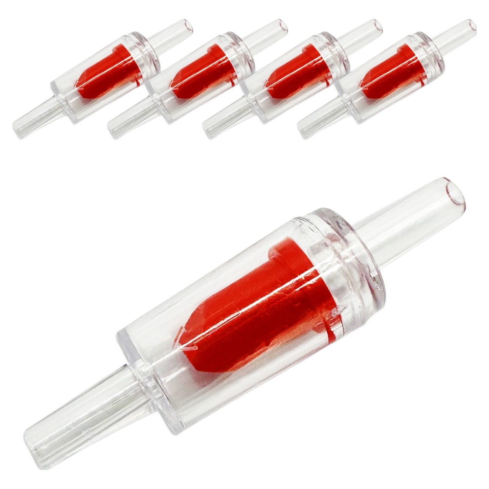 아쿠아테라 수족관 에어펌프 역류방지기 6mm 에어호스용 레드, 5개 2,240원