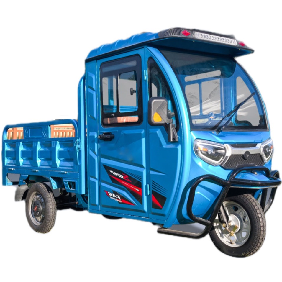 아트테크 전동스쿠터 시골 농촌 농업용 화물운반픽업 전동오토바이 지붕형 캐노피 3륜 전기 스쿠터 60V70A리튬 전동차 밀폐형 어르신 효도선물, 블루, 1.5m*1.1m 60V50A리튬 3,590,000원