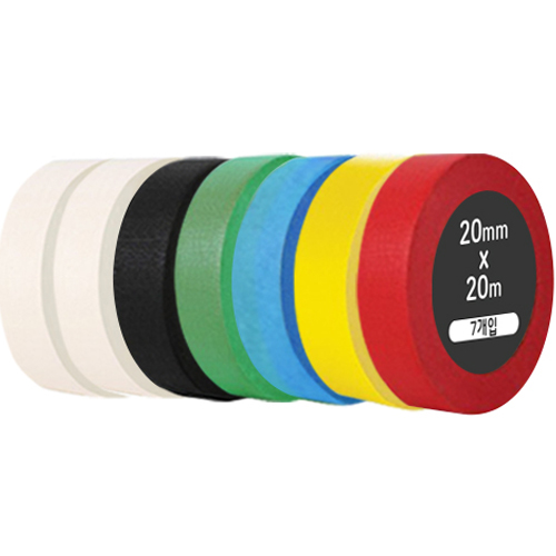 iQIHAN 레인보우 마스킹테이프 7개입 20mm x 20m 15,030원