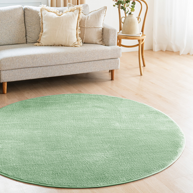 스칸디앤홈 관리쉬운 크레용 단모 러그 워셔블 거실 카페트 원형 9,950원