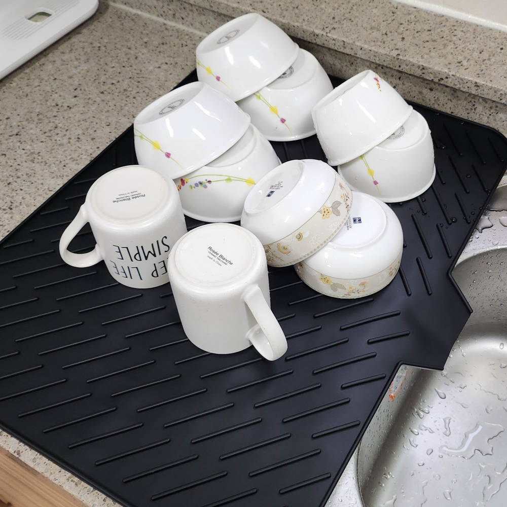 한솔템 특대형 완벽 물빠짐 실리콘 식기 건조매트 12,830원