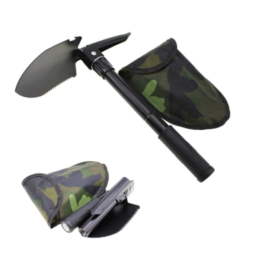 낚시 등산 야전삽 휴대용 파우치 캠핑삽 군용 접이식 만능 11,650원