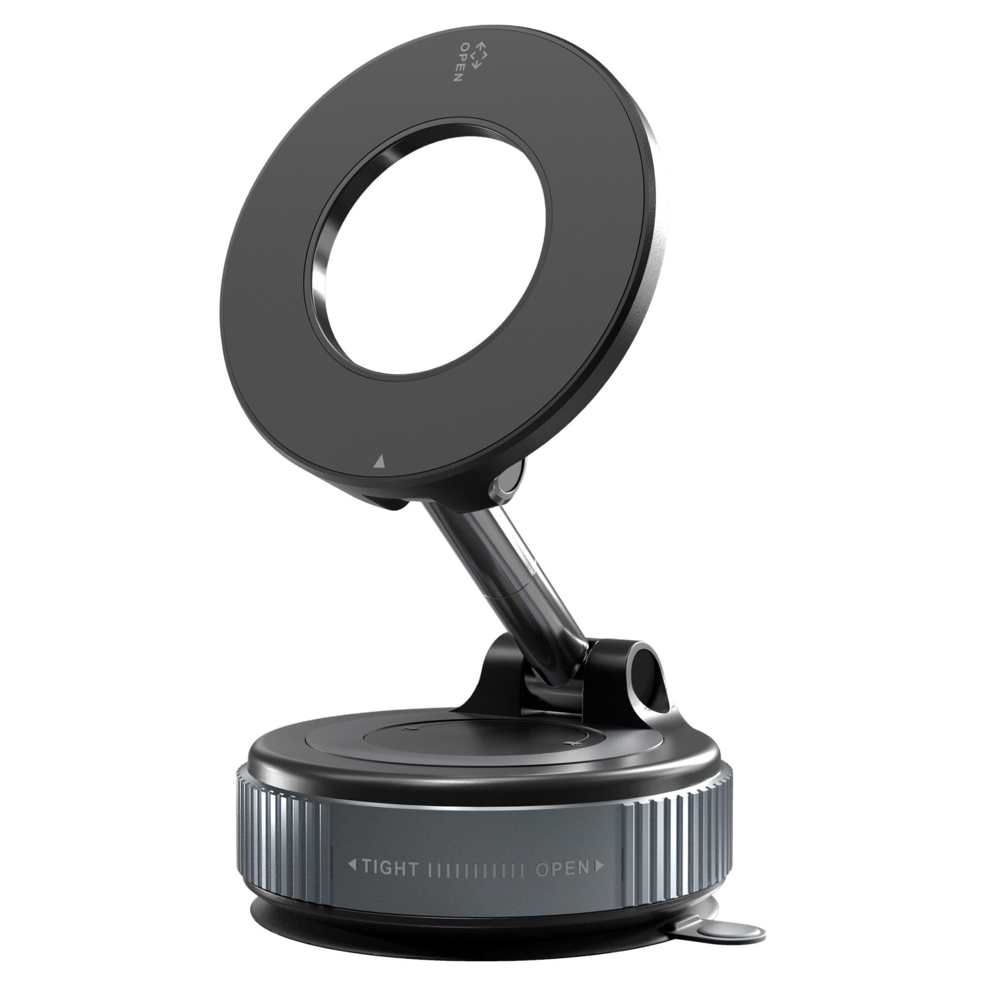 엑씨 강력 진공 흡착식 자석 맥세이프 호환 차량용 휴대폰 거치대, 블랙, 1개 27,900원