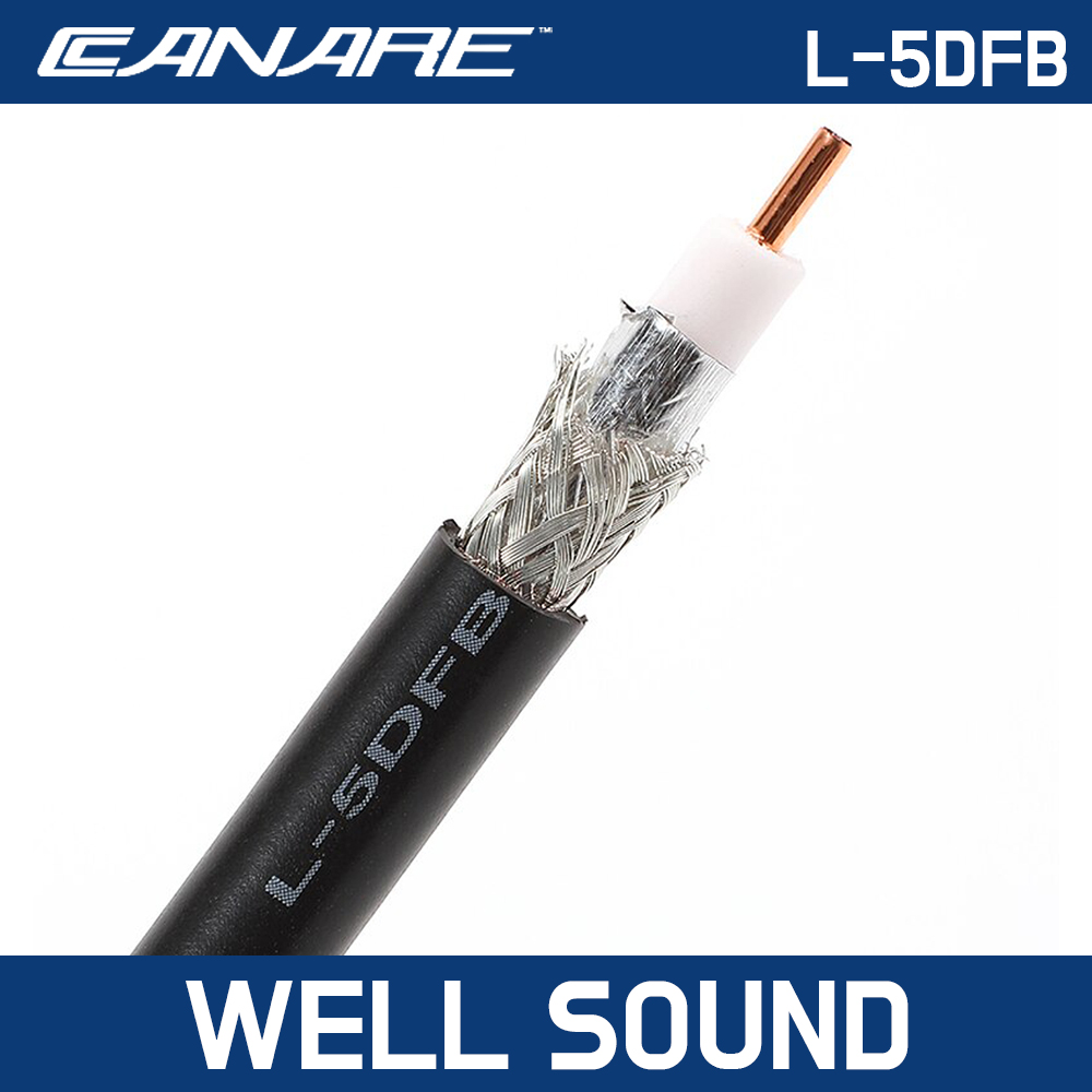 카나레 L-5DFB 동축케이블 100m 까나레 50옴 발포 절연체 타입 연장 선, 1개 339,000원