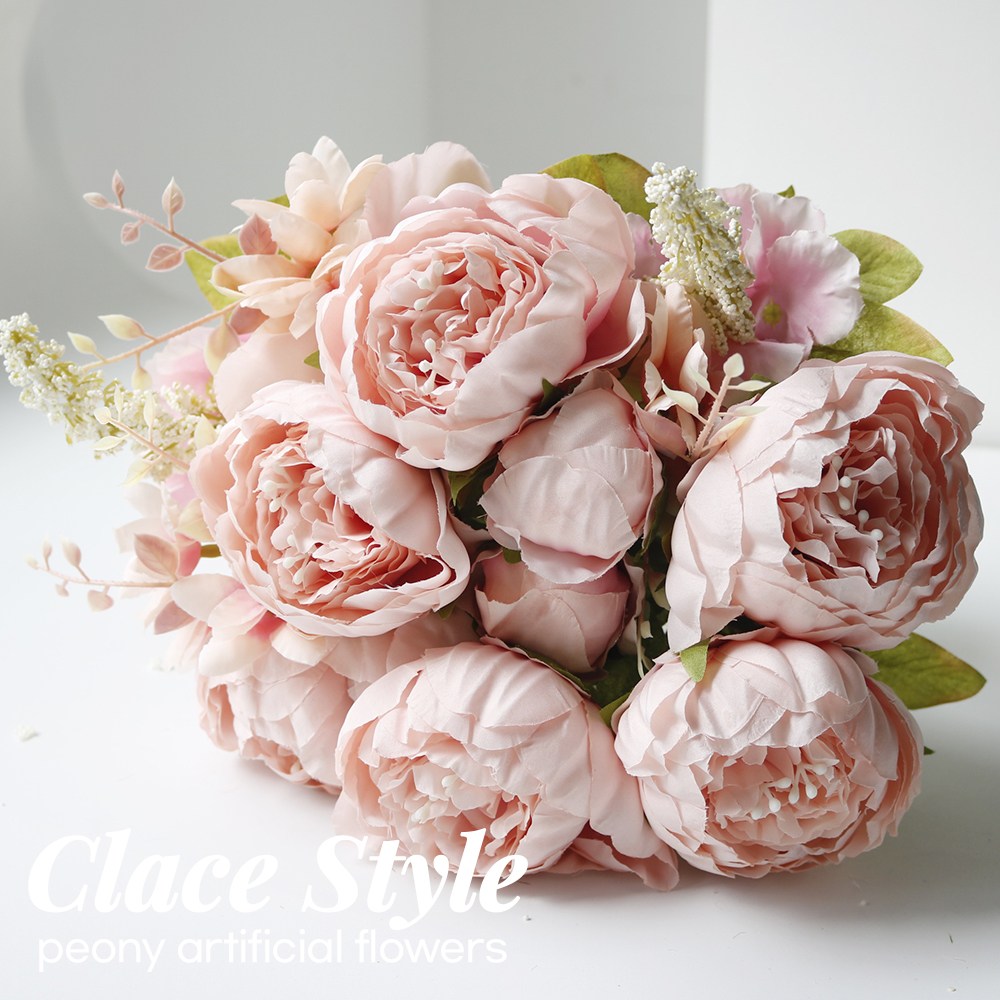 클레이스 작약 조화 꽃다발, 1개, 피치핑크 12,900원