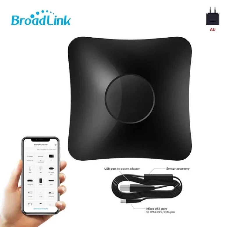 BroadLink RM4 Pro + HTS2 RF/IR 온도 및 습도 센서 버전 스마트 홈 솔루션을 갖춘 무선 범용 원격 허브 57,300원