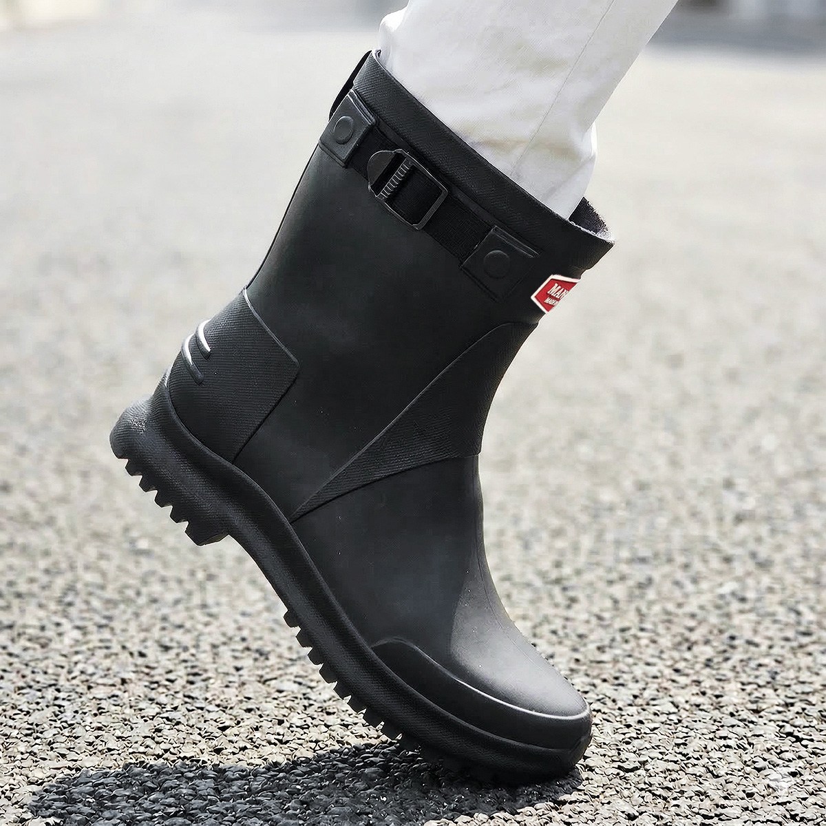 국산 남자 장화 미들 남성 레인부츠 4cm 고무장화 작업화 250-280mm 34,800원