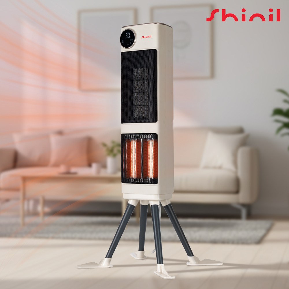 [신일] 더슬림 PTC+석영관 초고속 듀얼 히팅 온풍기 히터 / 2026년형 최신형 99,000원