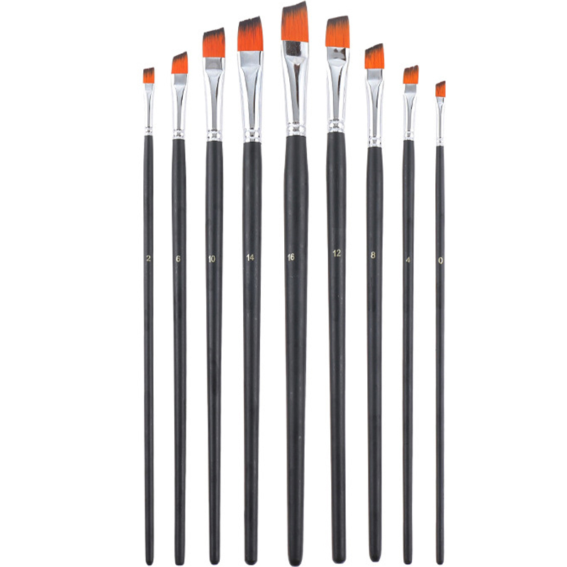 메이크마인 미술 수채화 그림 나일론 사선 붓 9종 세트 8,110원