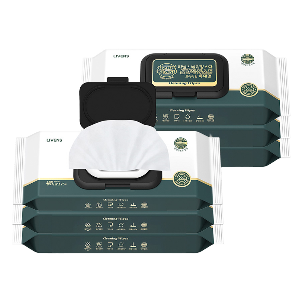 리벤스 파워클린 베이킹소다 물걸레 청소포 특대형 25p 8,320원