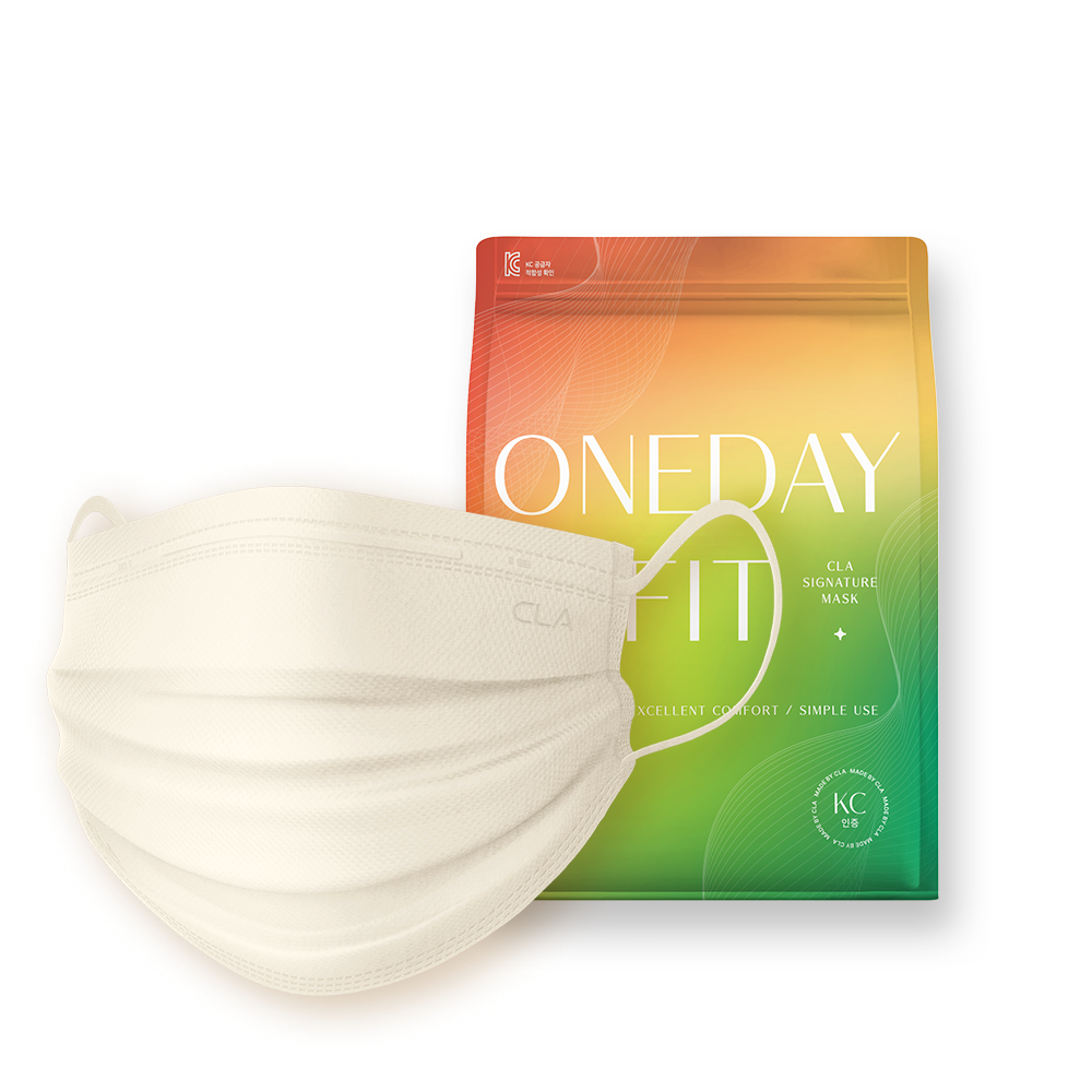 CLA 원데이핏 라이트 패키지 일회용 컬러 마스크 대형, 50개입, 1개, 스킨 베이지 11,800원