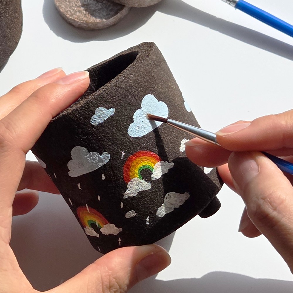 아트앤허그 친환경 커피박 화분 만들기 체험용 DIY 키트 토마토 씨앗 포함 환경교육 행사선물 9,900원