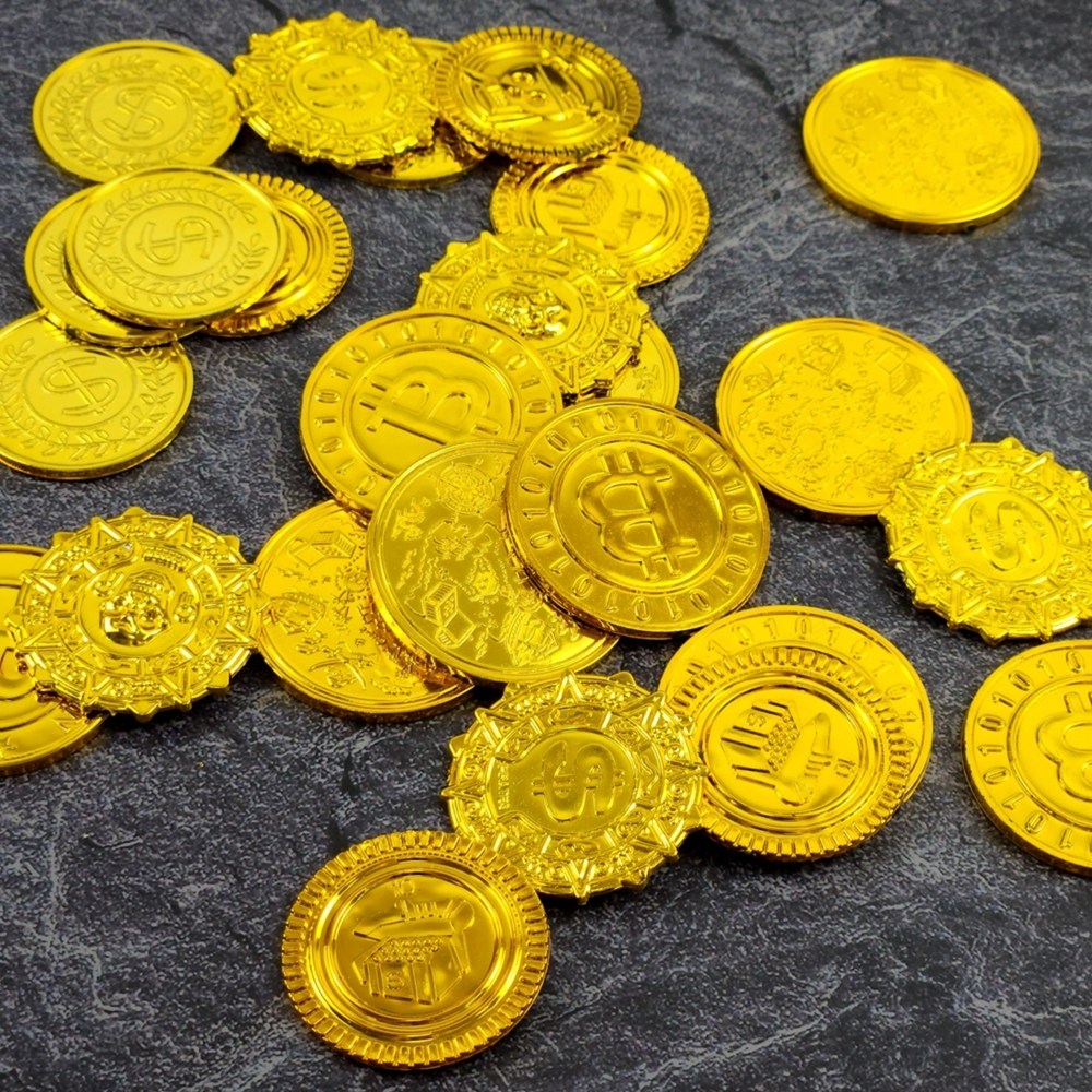 촬영소품 금화모형 100개입 스튜디오 영상 연극 인테리어 데코 장식 17,670원