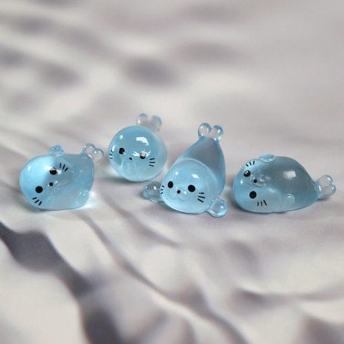 데코 장식 미니어처 파츠 액세서리 - 야광 물개 4개 1세트 1,220원