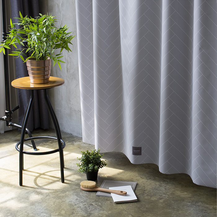 원세븐나인 패브릭 샤워커튼, 헤링본그레이, 1개 34,560원