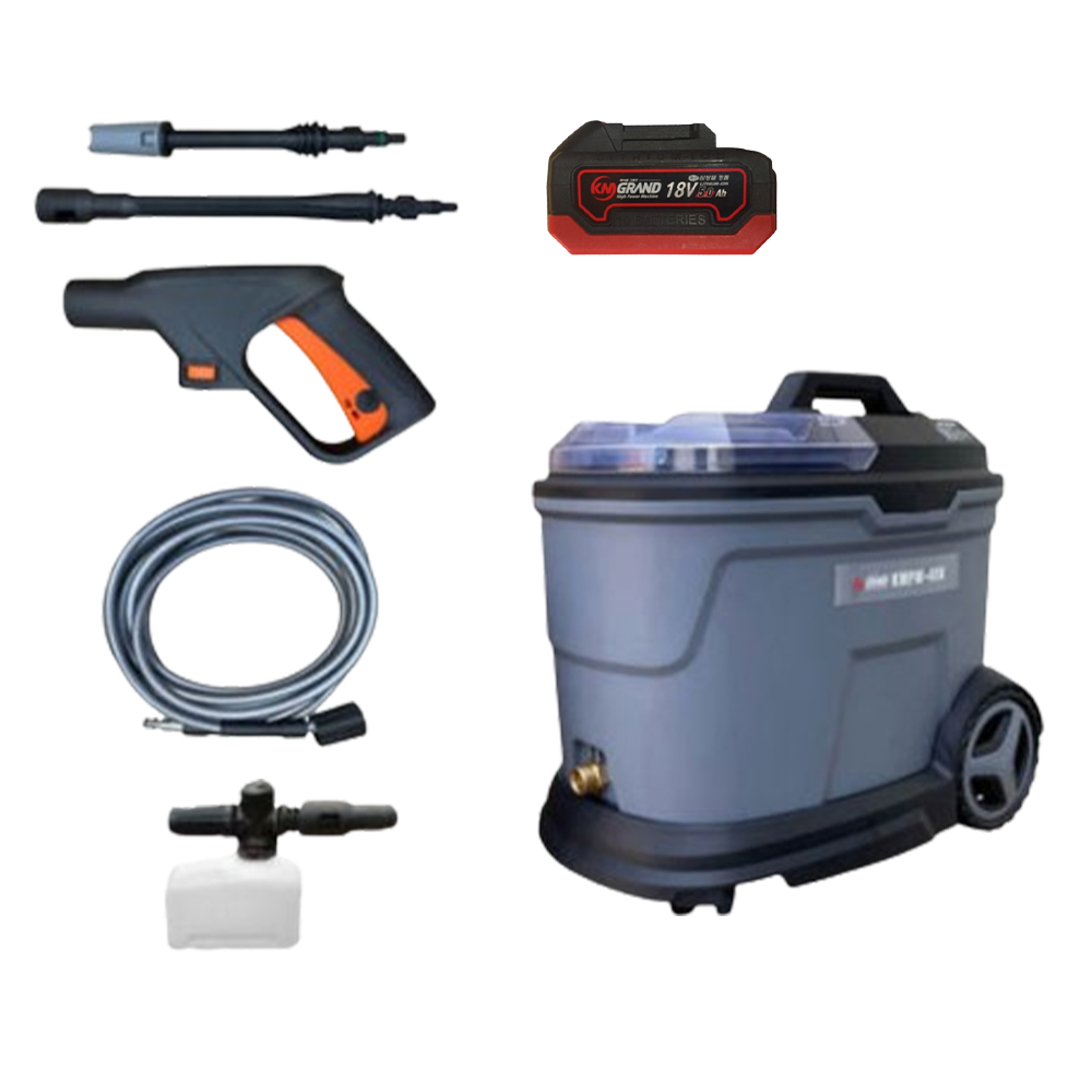 KM그랜드 충전 고압 세척기 세차기 KMPW-40B 삼성셀 5Ah 배터리 1세트 포함 190,000원