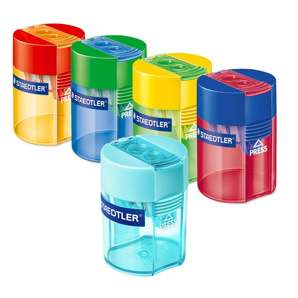 스테들러 연필깎이 튜브형 512 006 2홀 컬러에디션 색상랜덤발송, 1개 2,930원