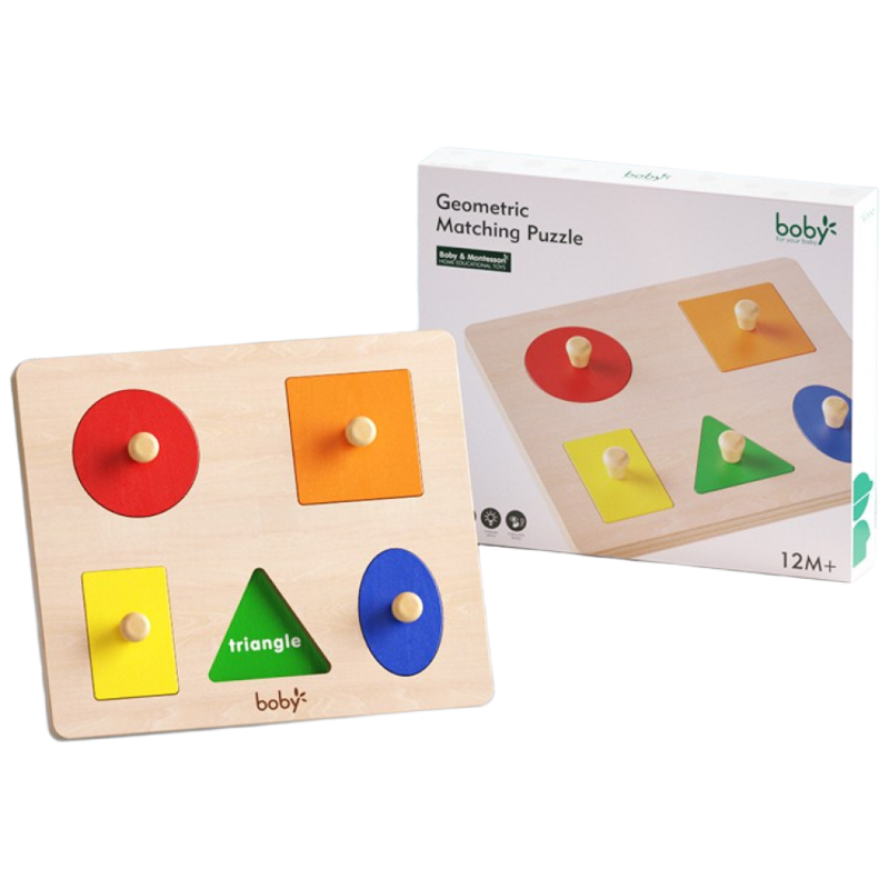 정품 boby 몬테소리 꼭지 퍼즐 원목 교구 도형 모양 매칭 맞추기 베이비 토들러 소근육 발달 원목 장난감 17,800원
