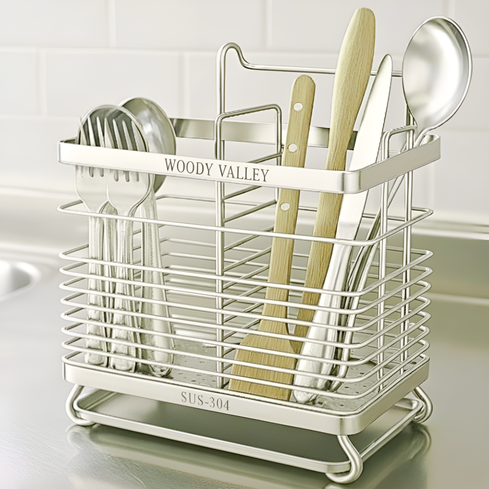 우디밸리 올스텐 304 물빠짐 2구 수저통 21,600원