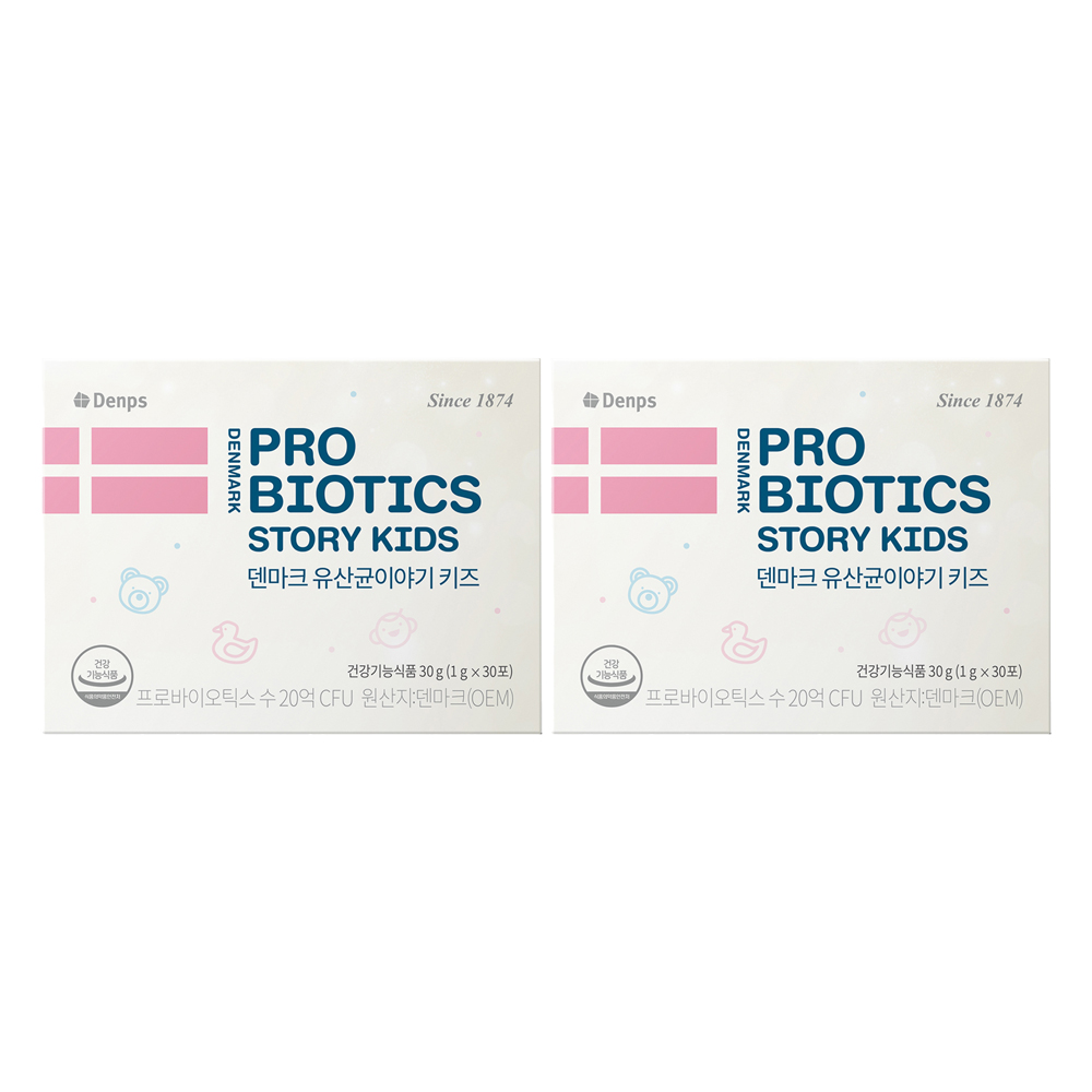 덴프스 덴마크 유산균이야기 키즈 30p, 30g, 2개 33,220원