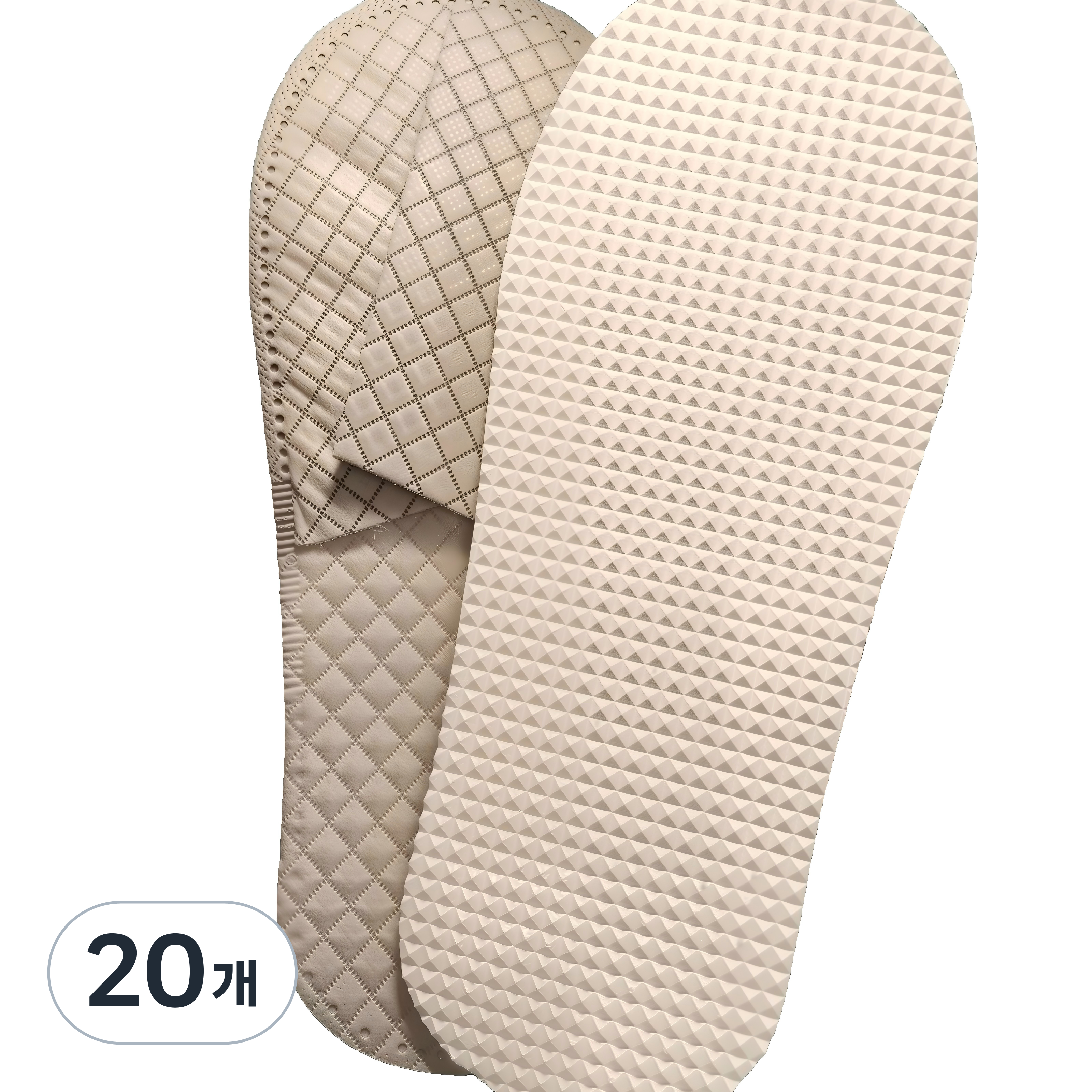 고급 일회용슬리퍼 호텔용 업소용 여행용285x115x7mm, 20개, 그레이 15,200원