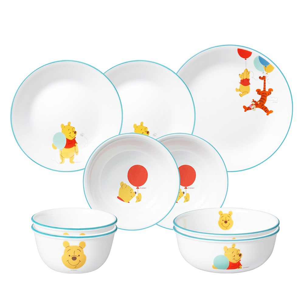 코렐 곰돌이 푸 원형 2인 식기세트 9p 79,000원