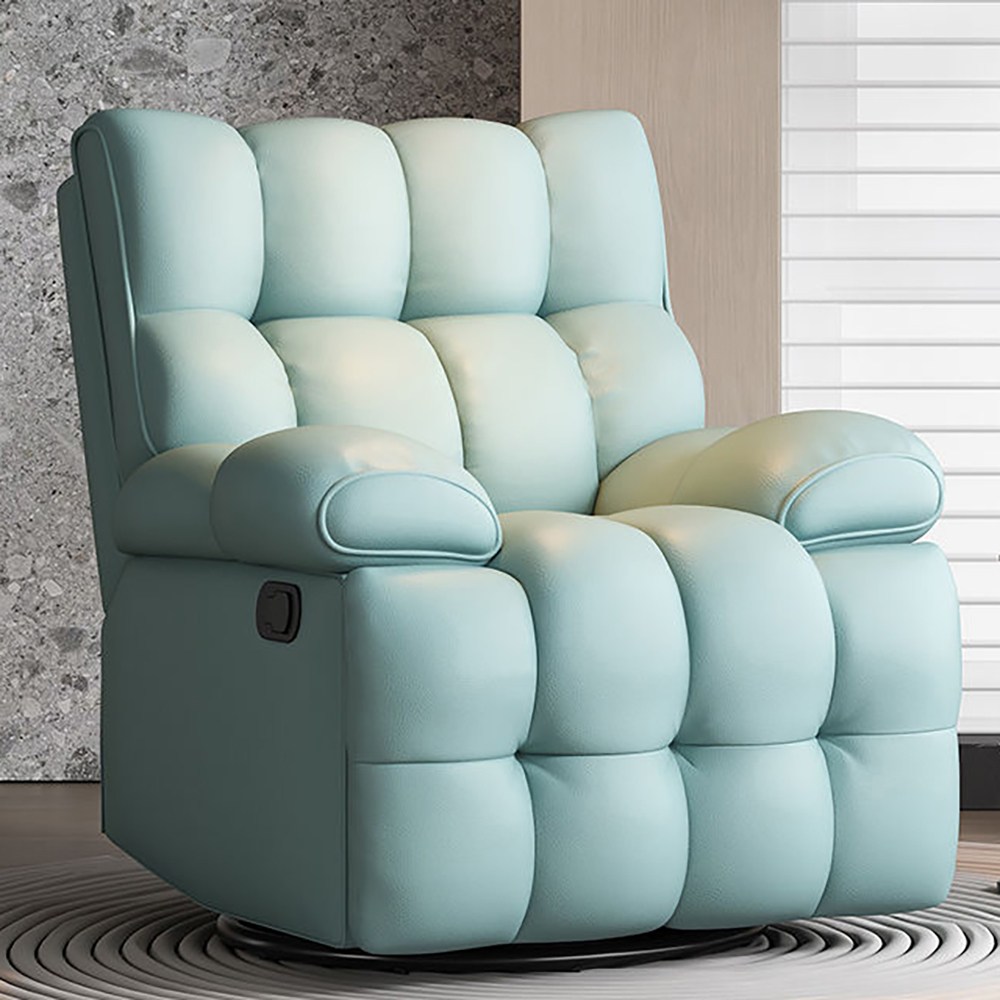 심플 푹신한 거실 1인 소파의자 허리편한 리클라이너 라운지 가정용, 청색 267,000원