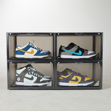 [4PACK구성]슈브제 와이드블랙 프리미엄 신발 보관함 (변색 방지, 자외선 차단, 편리한 수납) Shoevjet Wide Black, 블랙, 4개 99,000원